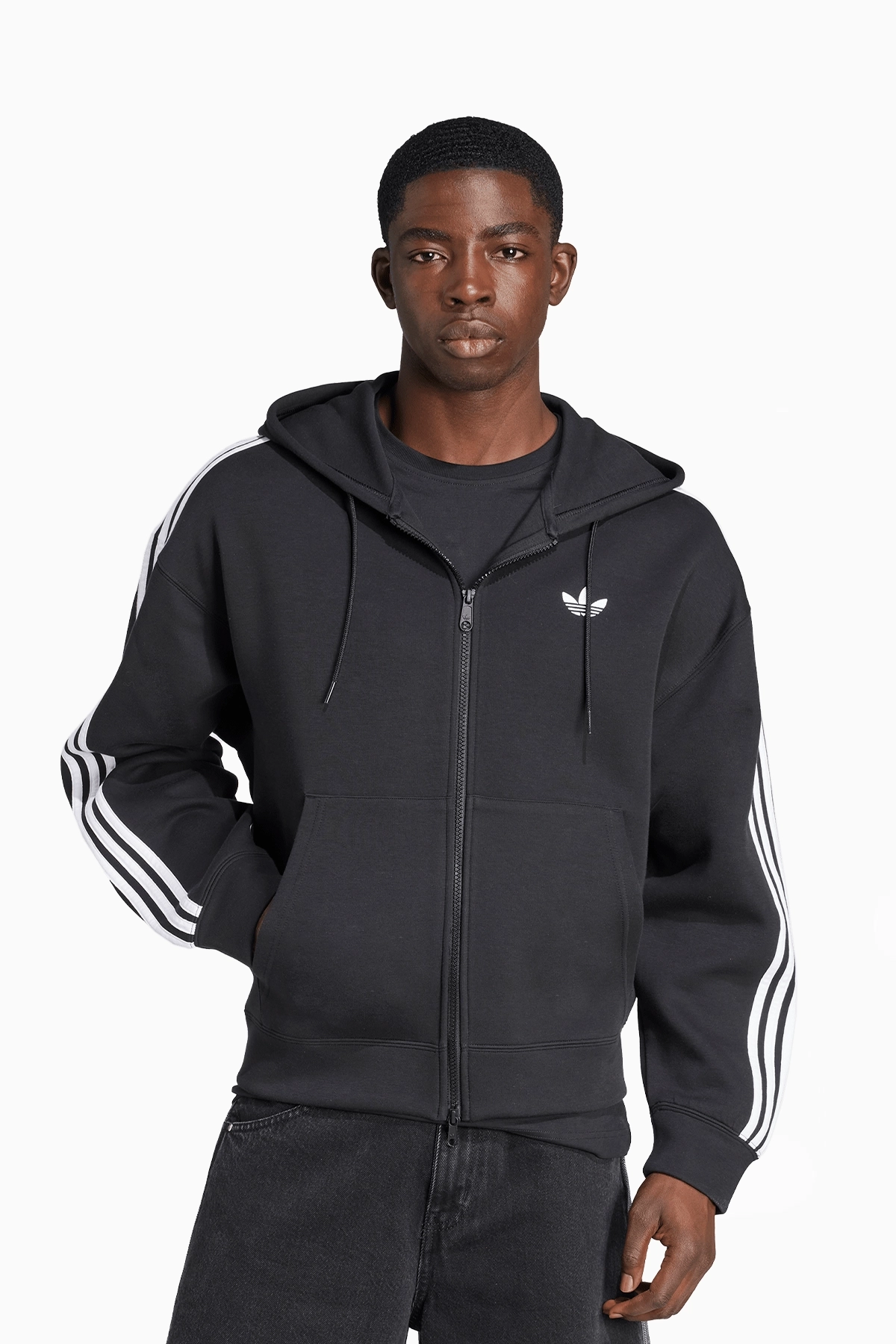 Bluza z kapturem adidas Adicolor Spacer - Czarny