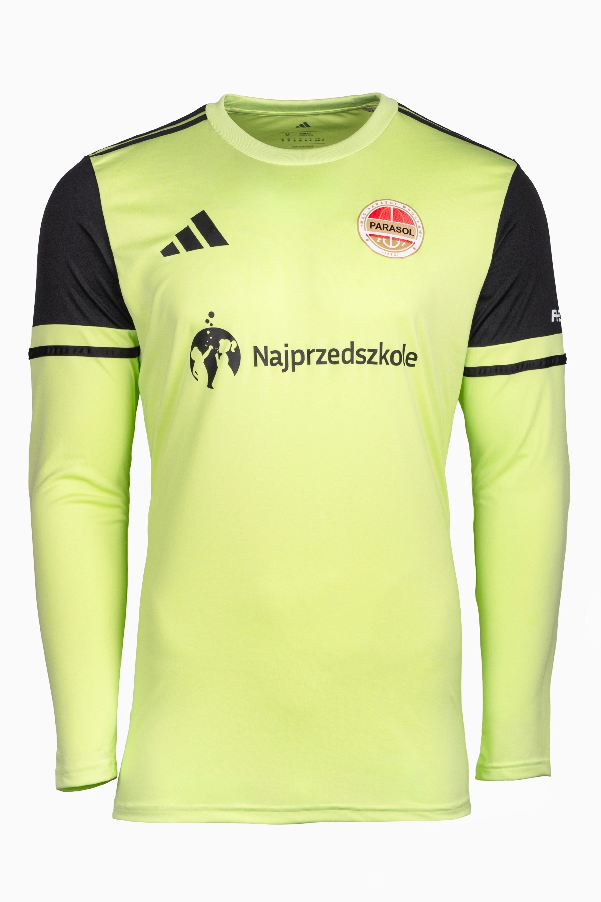 Koszulka bramkarska adidas Parasol Wrocław 25/26 Junior - Limonkowy