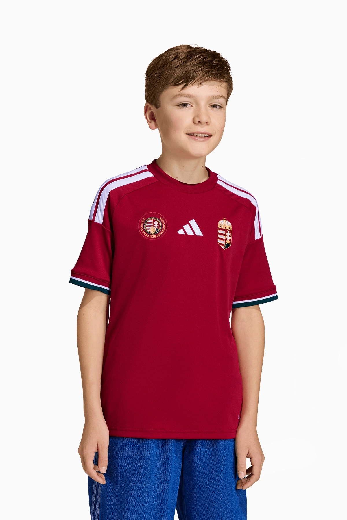 Koszulka Reprezentacji Węgier adidas 2026 Domowa Replica Junior - Bordowy
