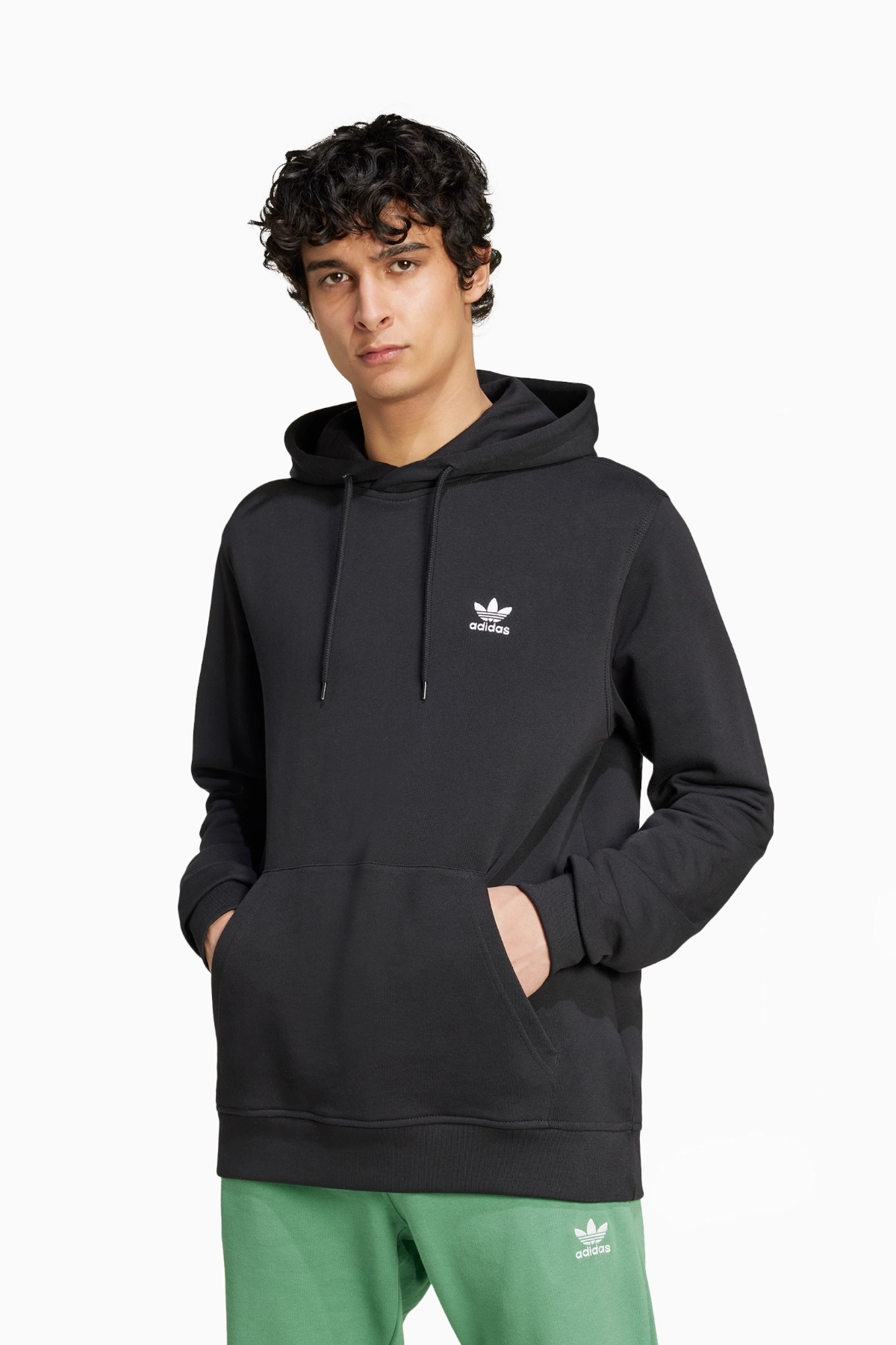 Bluza z kapturem adidas Trefoil Essentials - Czarny