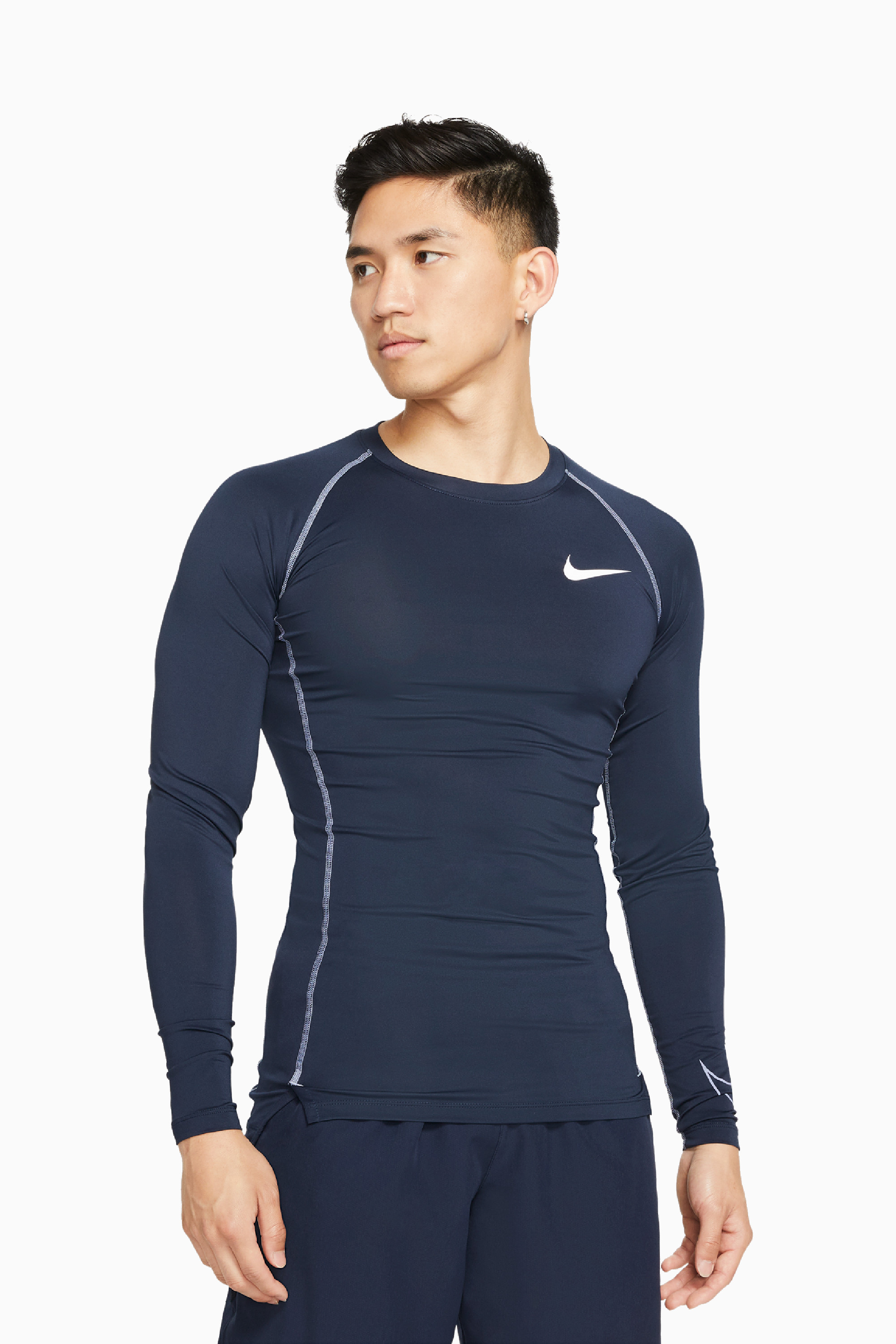 Koszulka Termoaktywna Nike Dri-FIT Top LS Tight - Granatowy