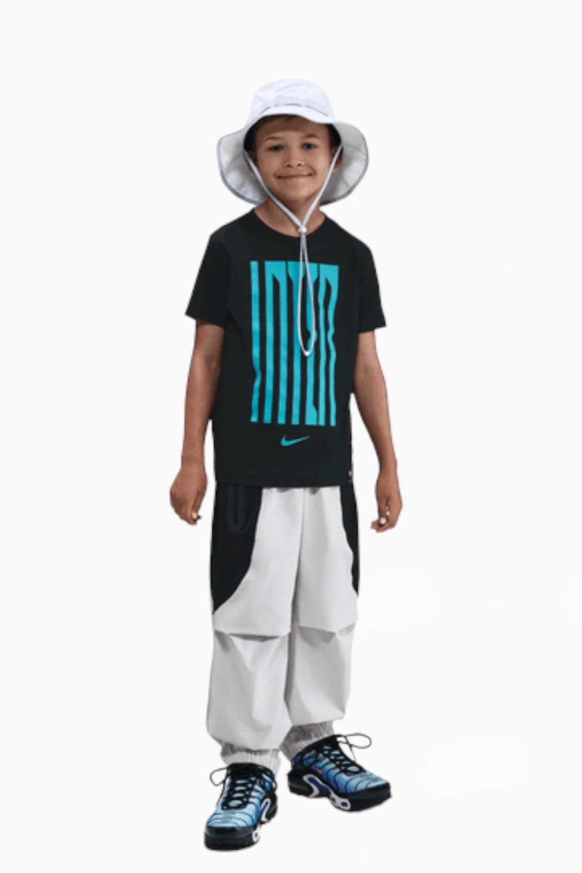 Koszulka Nike Inter Mediolan 25/26 Wordmark Tee Junior - Czarny