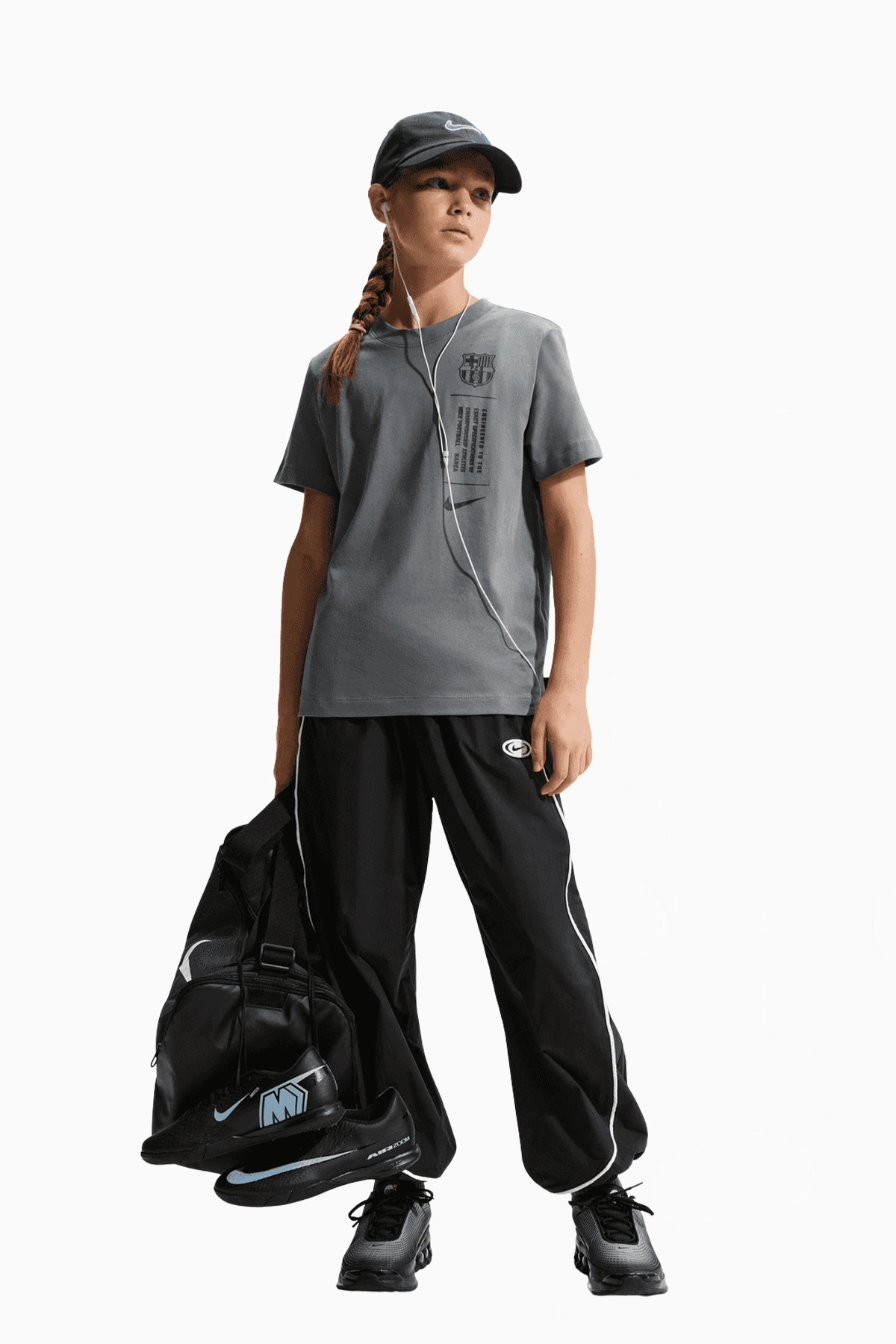 Koszulka Nike FC Barcelona 25/26 Tee Junior - Szary