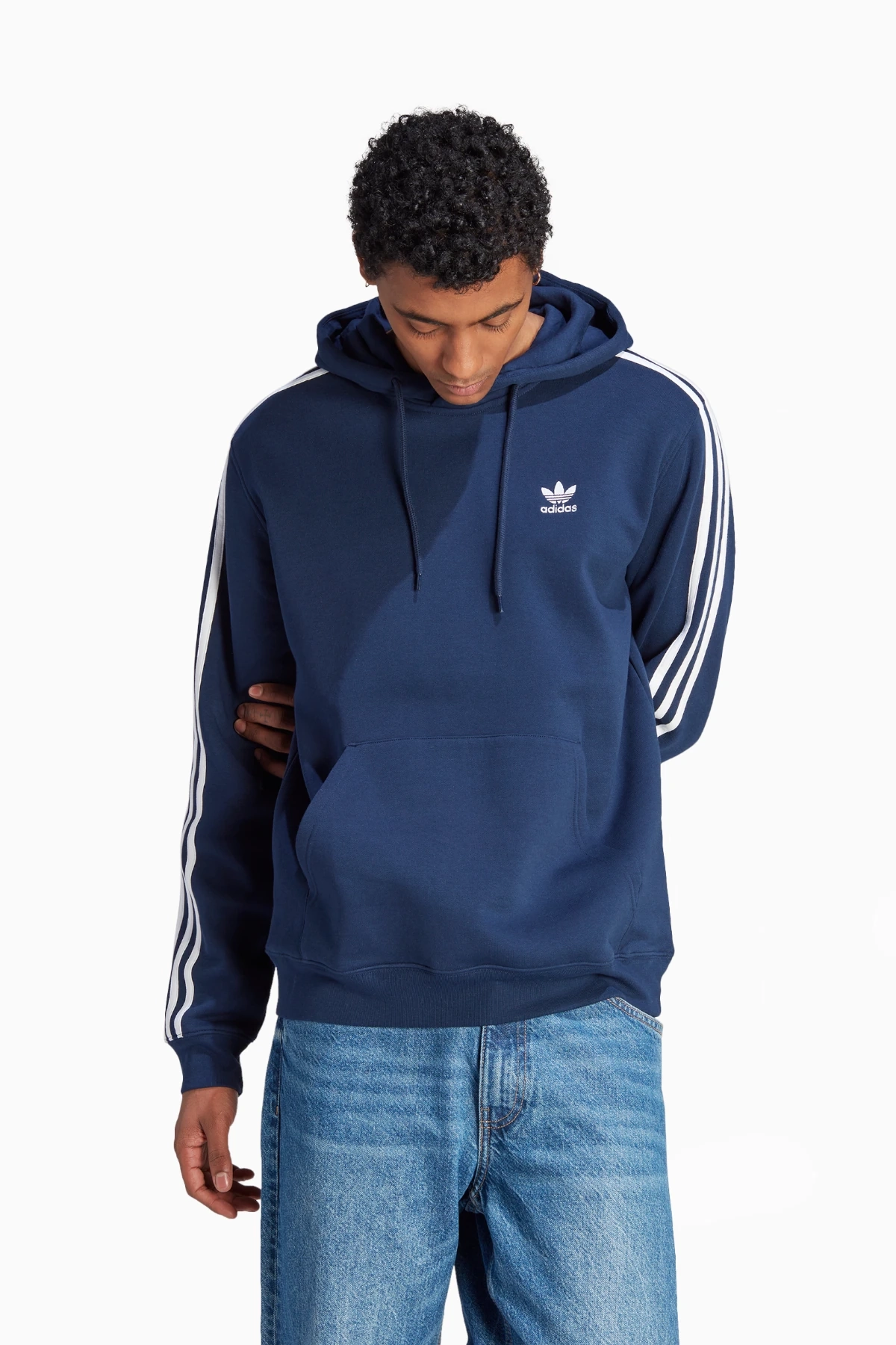 Bluza z kapturem adidas Adicolor Classics 3-S - Granatowy