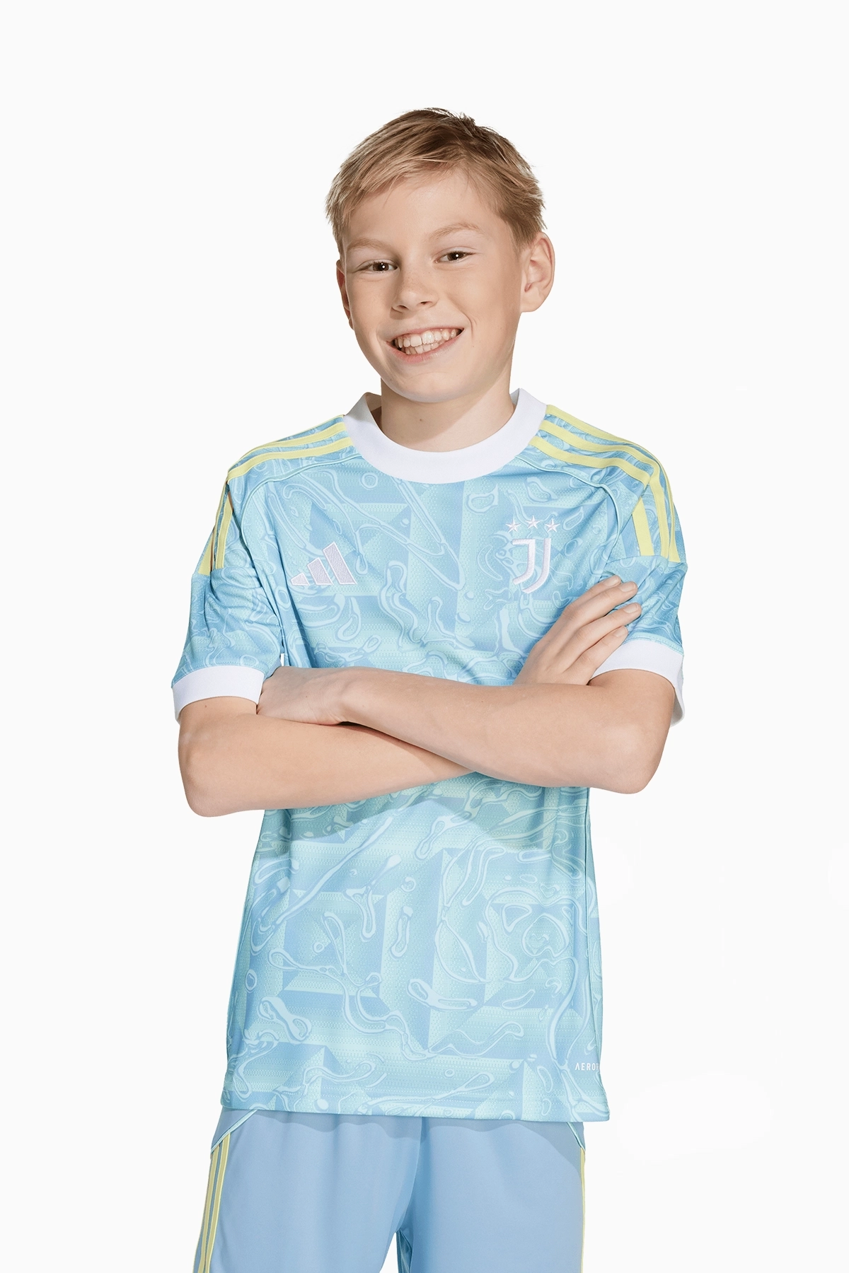Koszulka adidas Juventus FC 25/26 Wyjazdowa Replica Junior - Błękitny