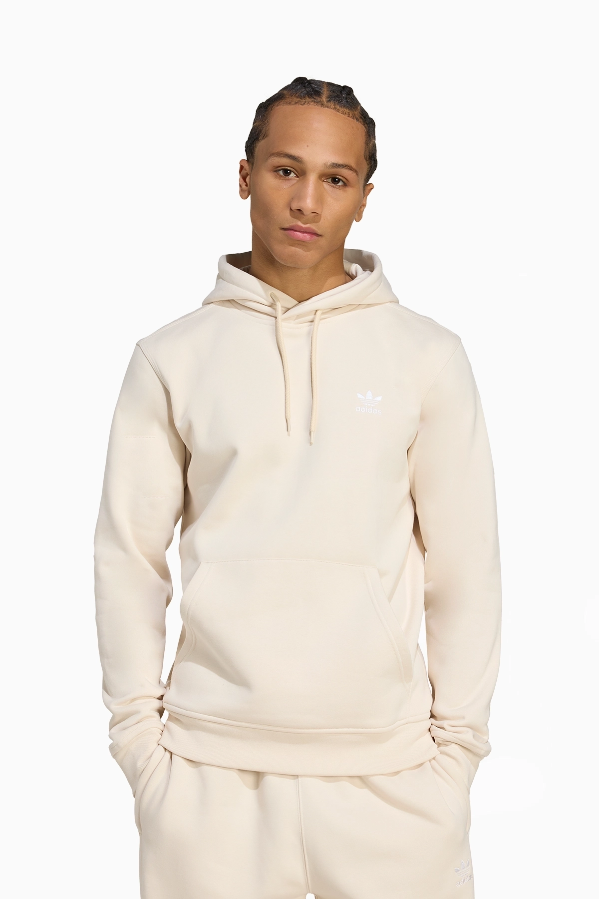 Bluza z kapturem adidas Trefoil Essentials - Beżowy