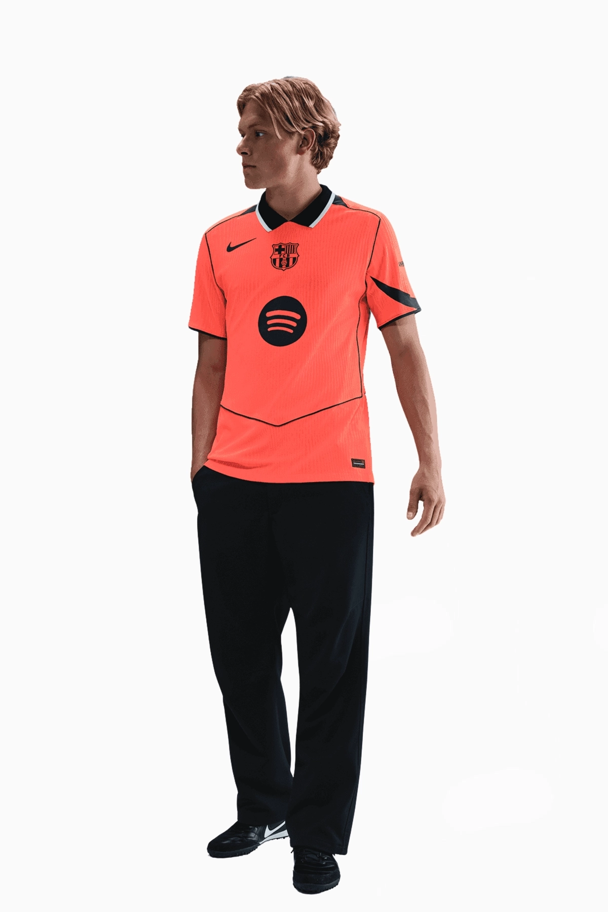 Koszulka Nike FC Barcelona 25/26 Trzecia Match - Pomarańczowy