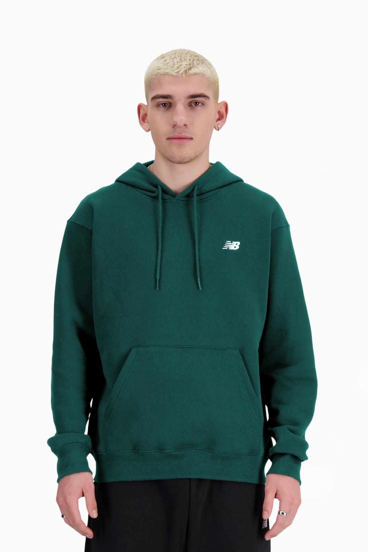 Bluza z kapturem New Balance Small Logo - Zielony