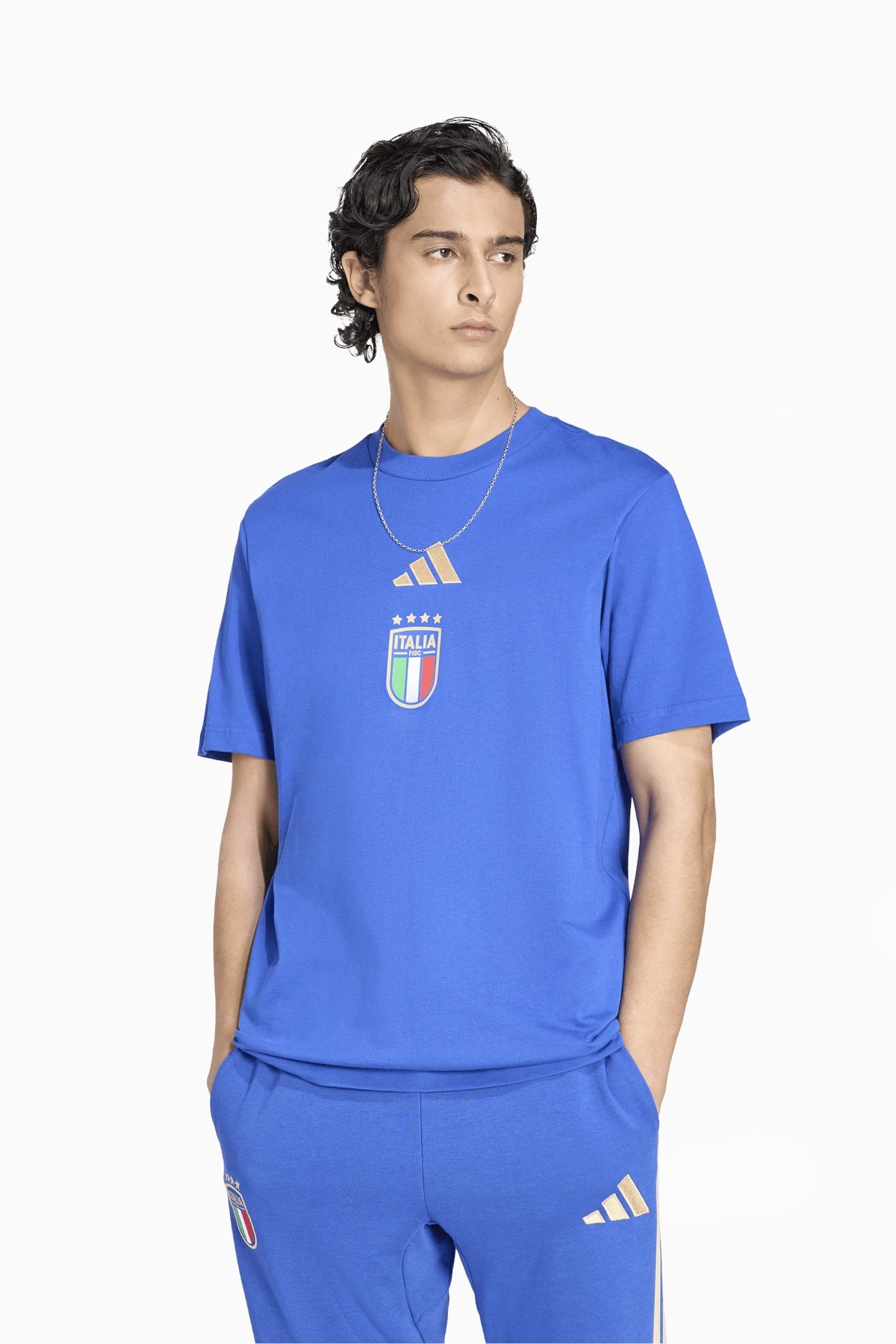 Koszulka Reprezentacji Włoch adidas 2026 DNA Graphic - Niebieski