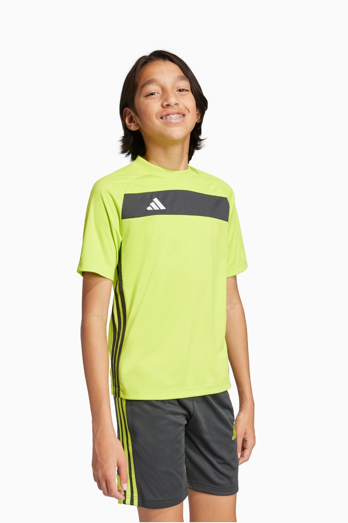 Koszulka adidas Tiro 25 Essentials Junior - Limonkowy