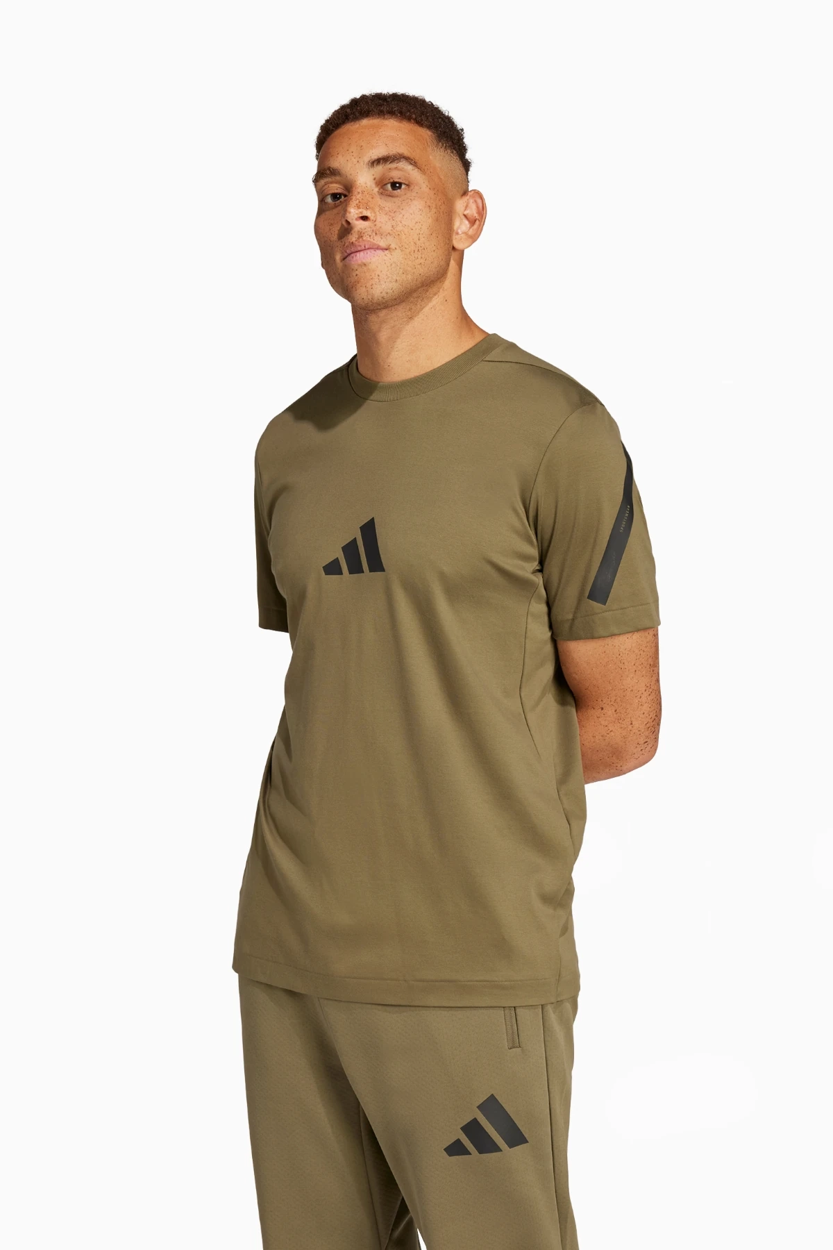 Koszulka adidas Z.N.E. Tee - Brązowy