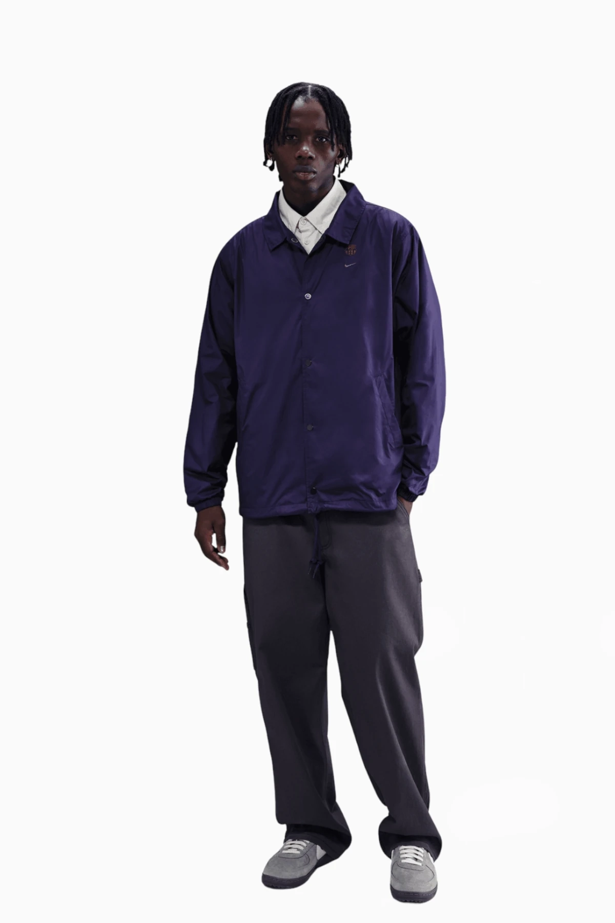 Kurtka Nike FC Barcelona 25/26 Club - Fioletowy