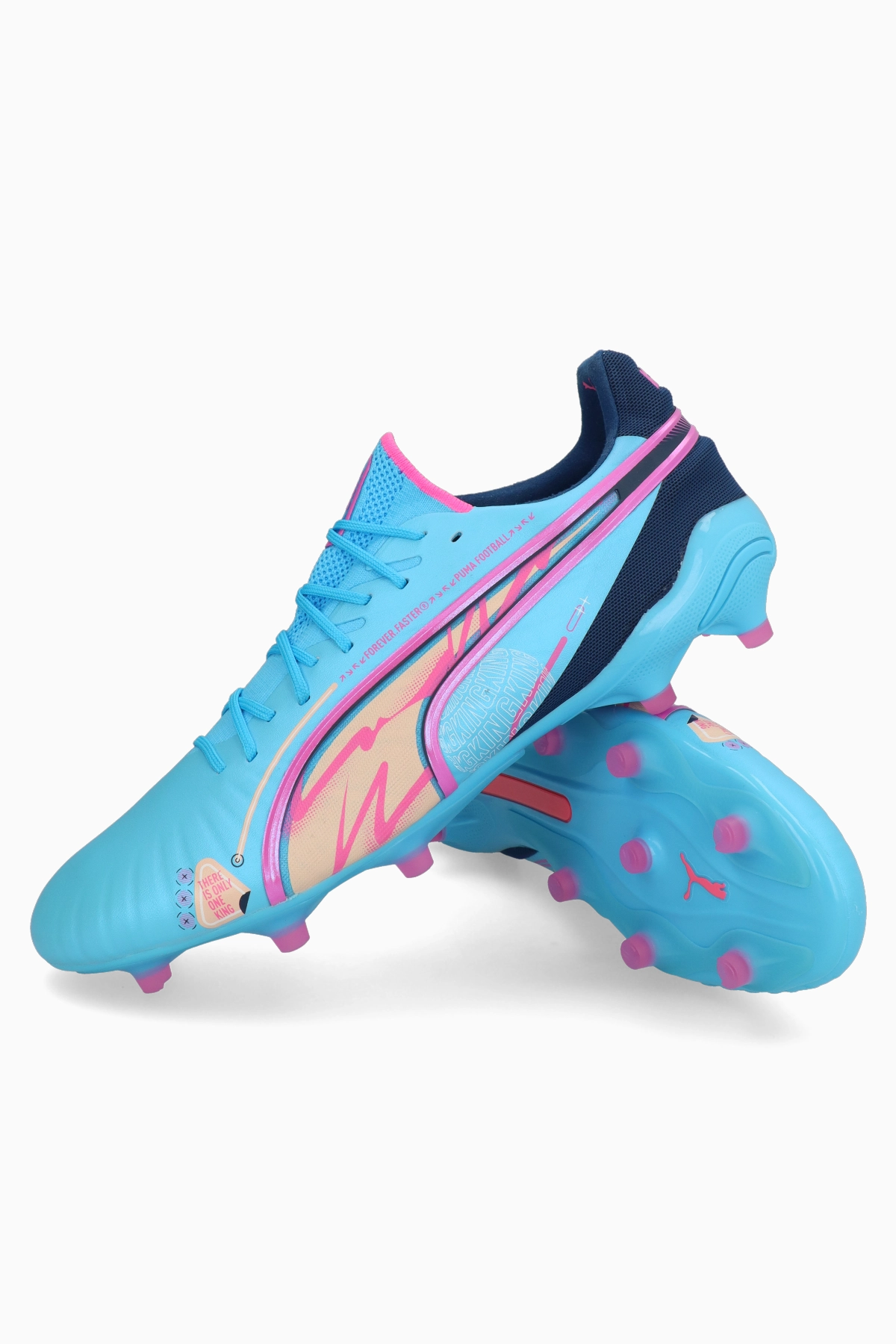 Korki Puma King Ultimate Volume Up FG/AG - Błękitny