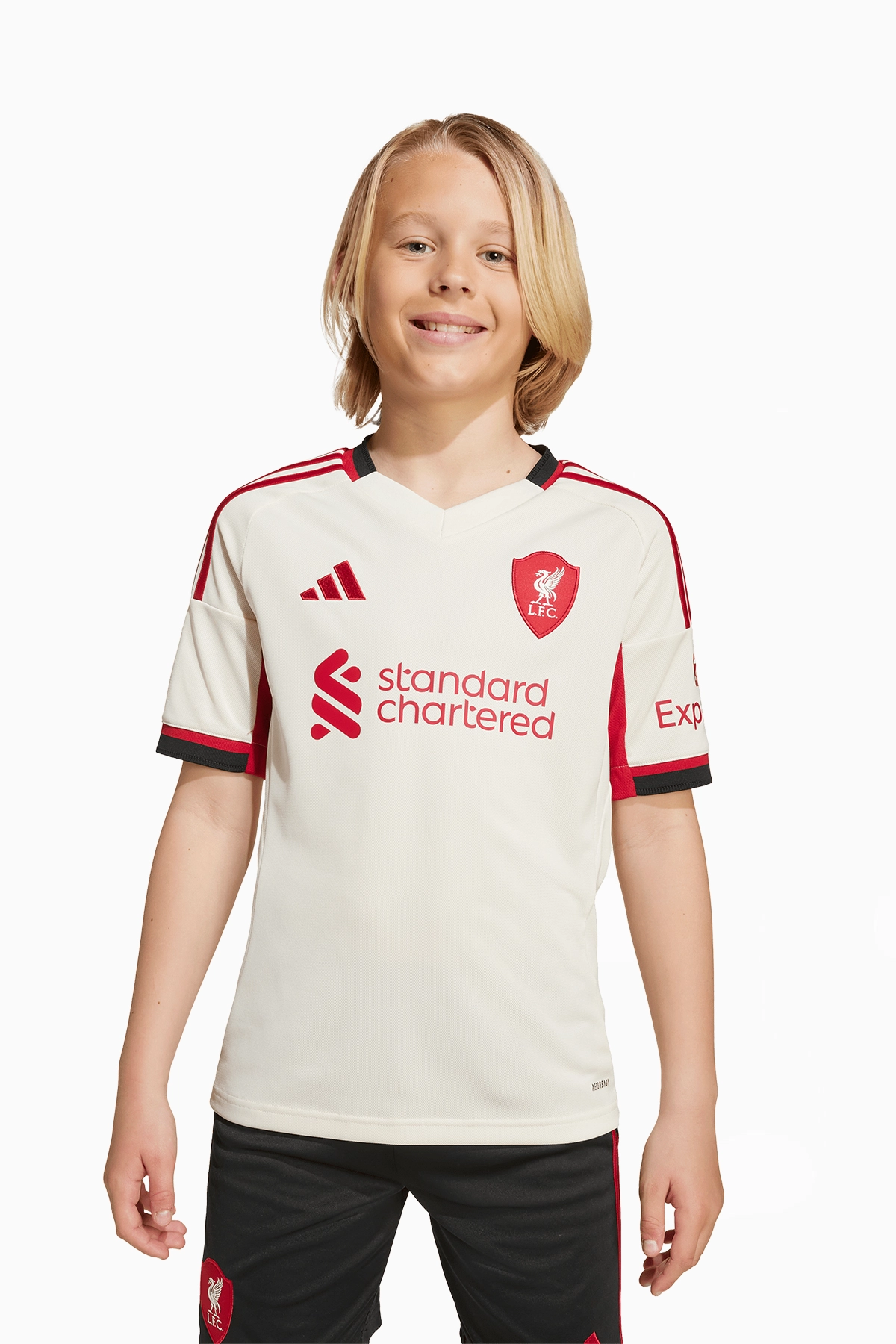 Koszulka adidas Liverpool FC 25/26 Wyjazdowa Replica Junior - Biały