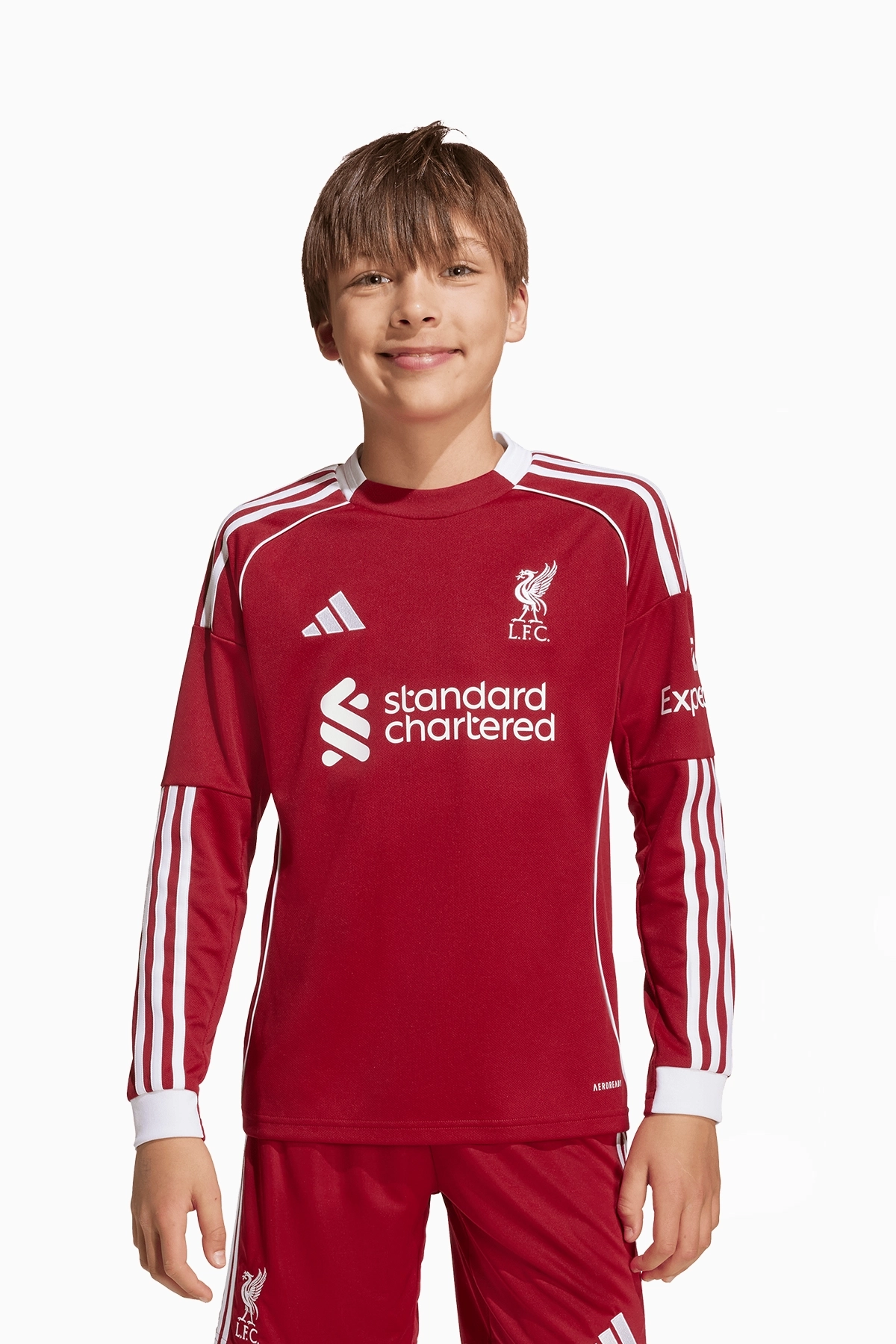 Koszulka z długim rękawem adidas Liverpool FC 25/26 Domowa Replica Junior - Czerwony