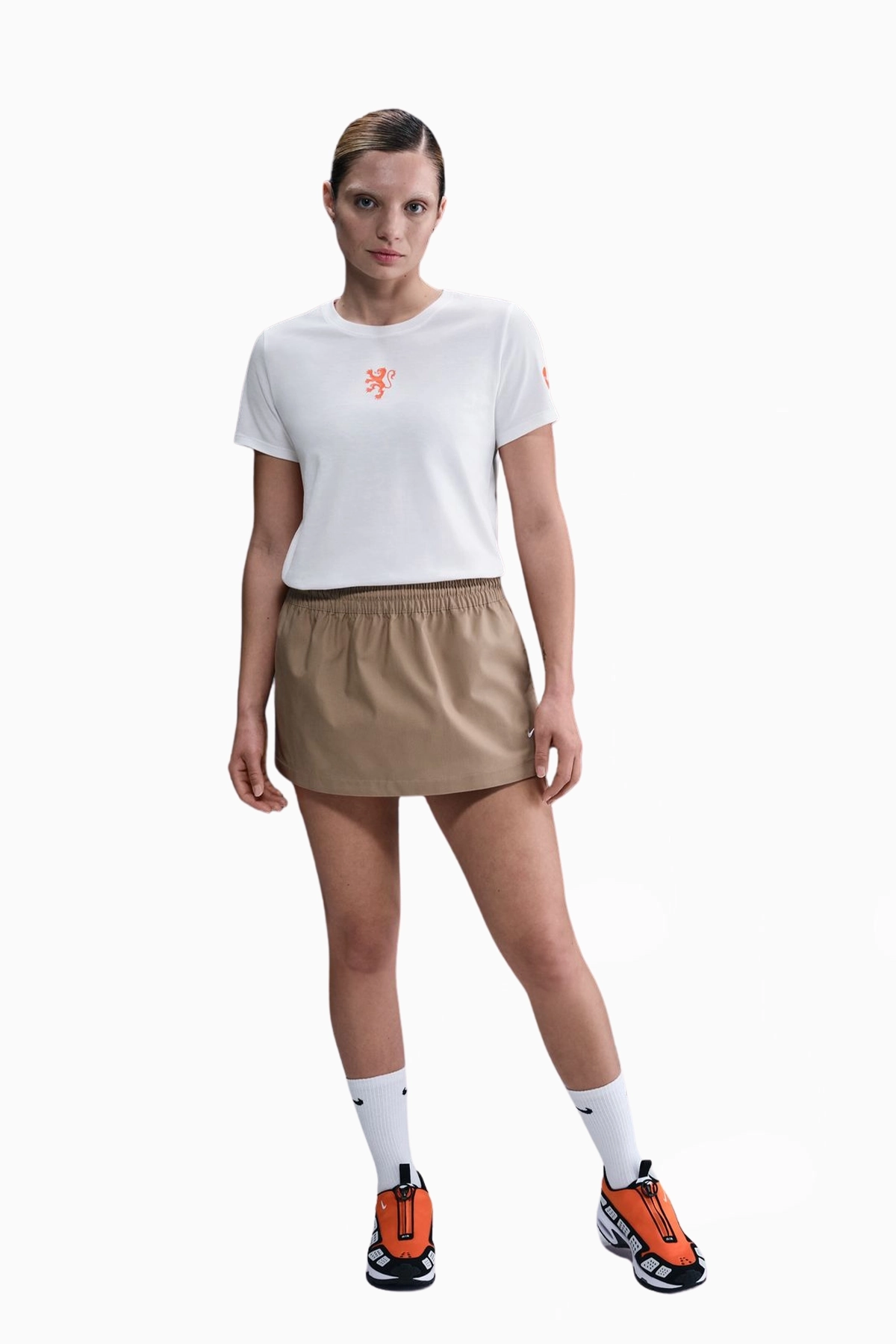 Koszulka Reprezentacji Holandii Nike 2025 Crest Tee Damska - Biały