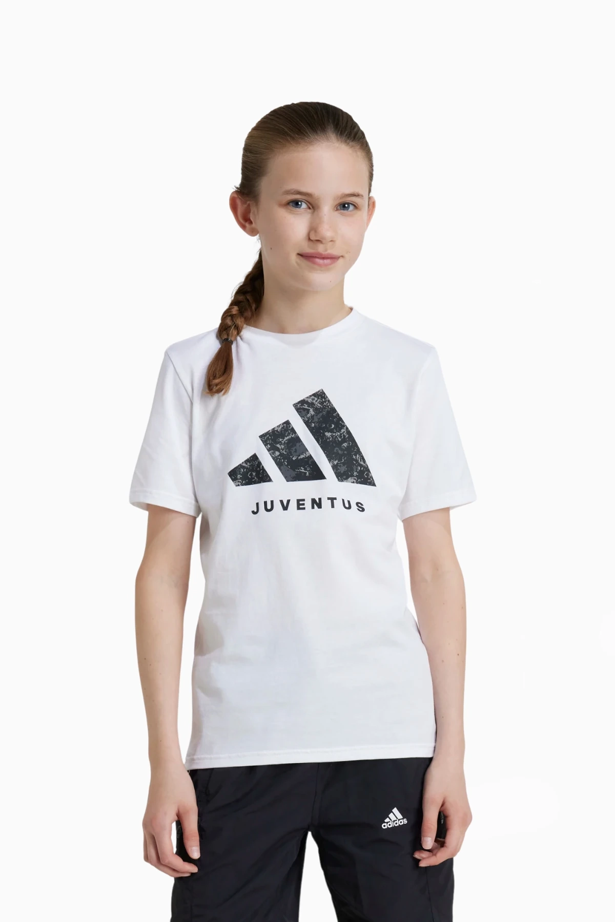 Koszulka adidas Juventus FC 24/25 Graphic Tee Junior - Biały
