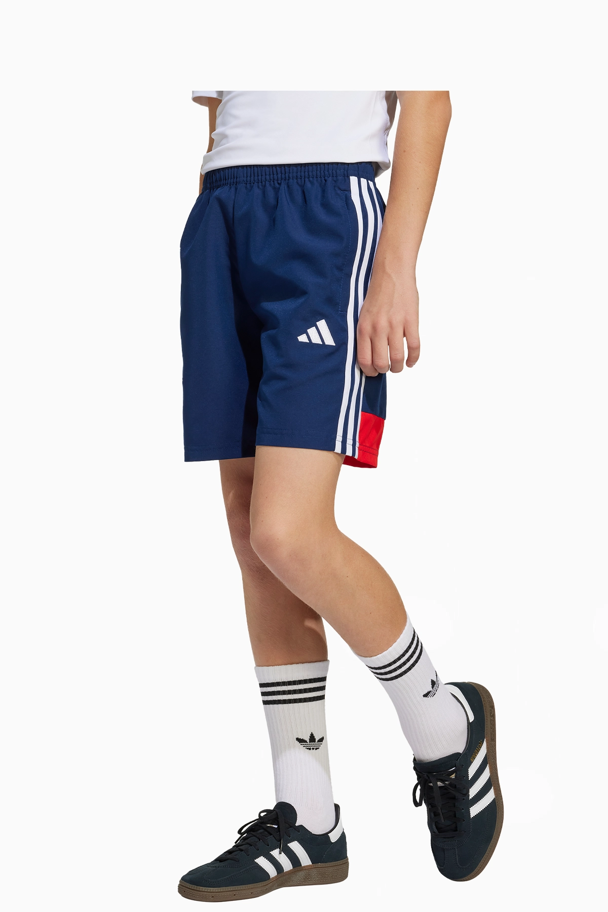 Spodenki adidas Tiro 25 Essentials Woven Junior - Granatowy