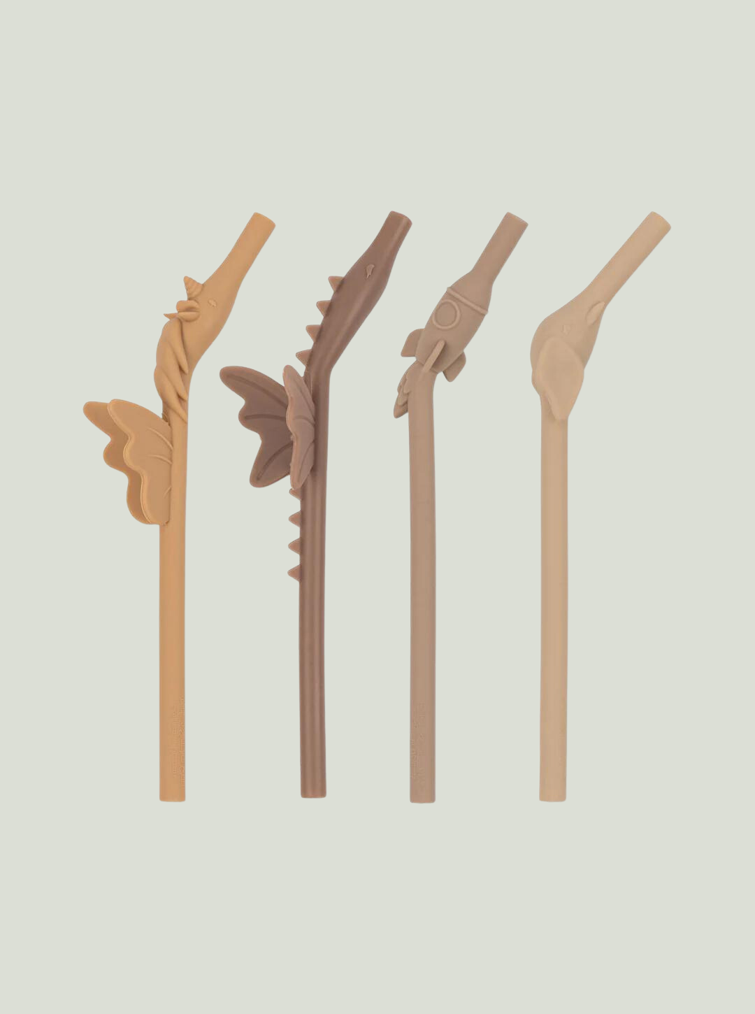 Silikonowa słomki HORTENSIA MIX – opakowanie 4 sztuki Konges Sløjd