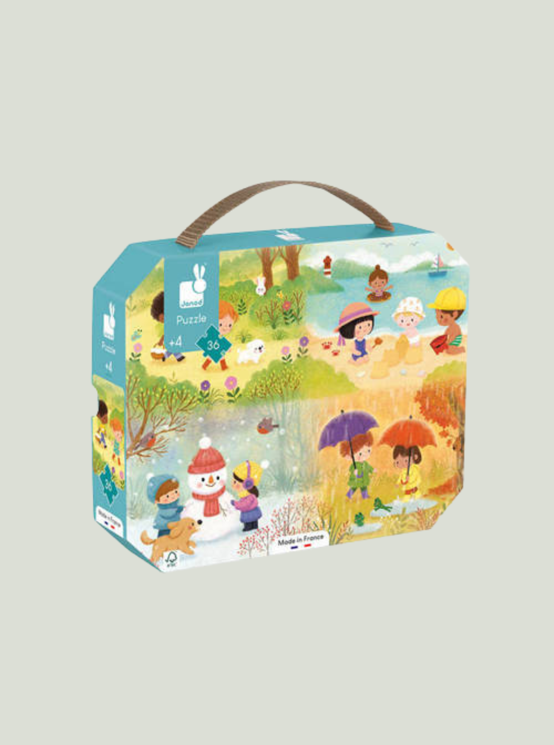 Puzzle w walizce Pory roku 36 elementów 4+ JANOD