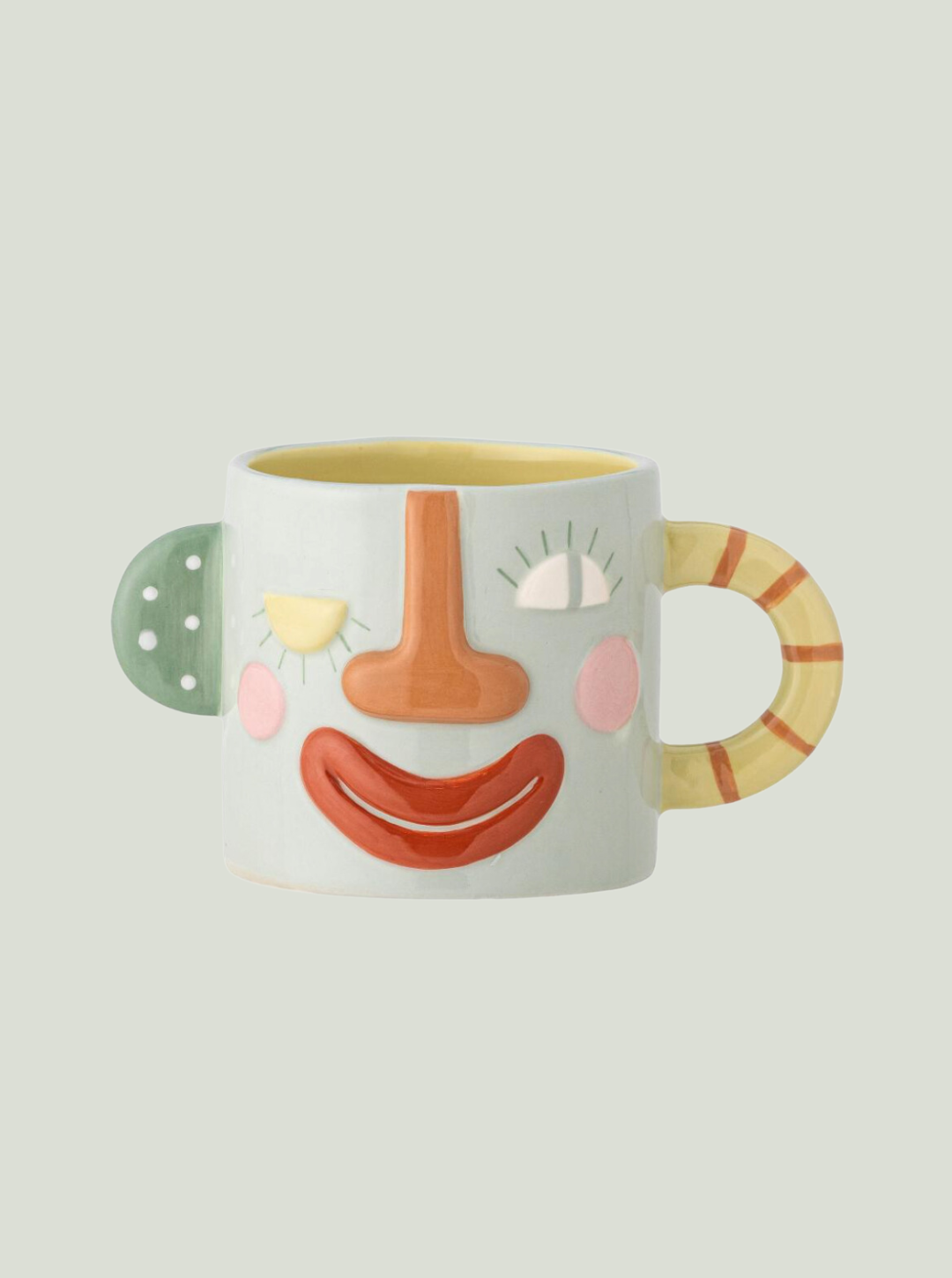 Kubek Sylvie Cup, niebieski, kamionkowy Bloomingville MINI