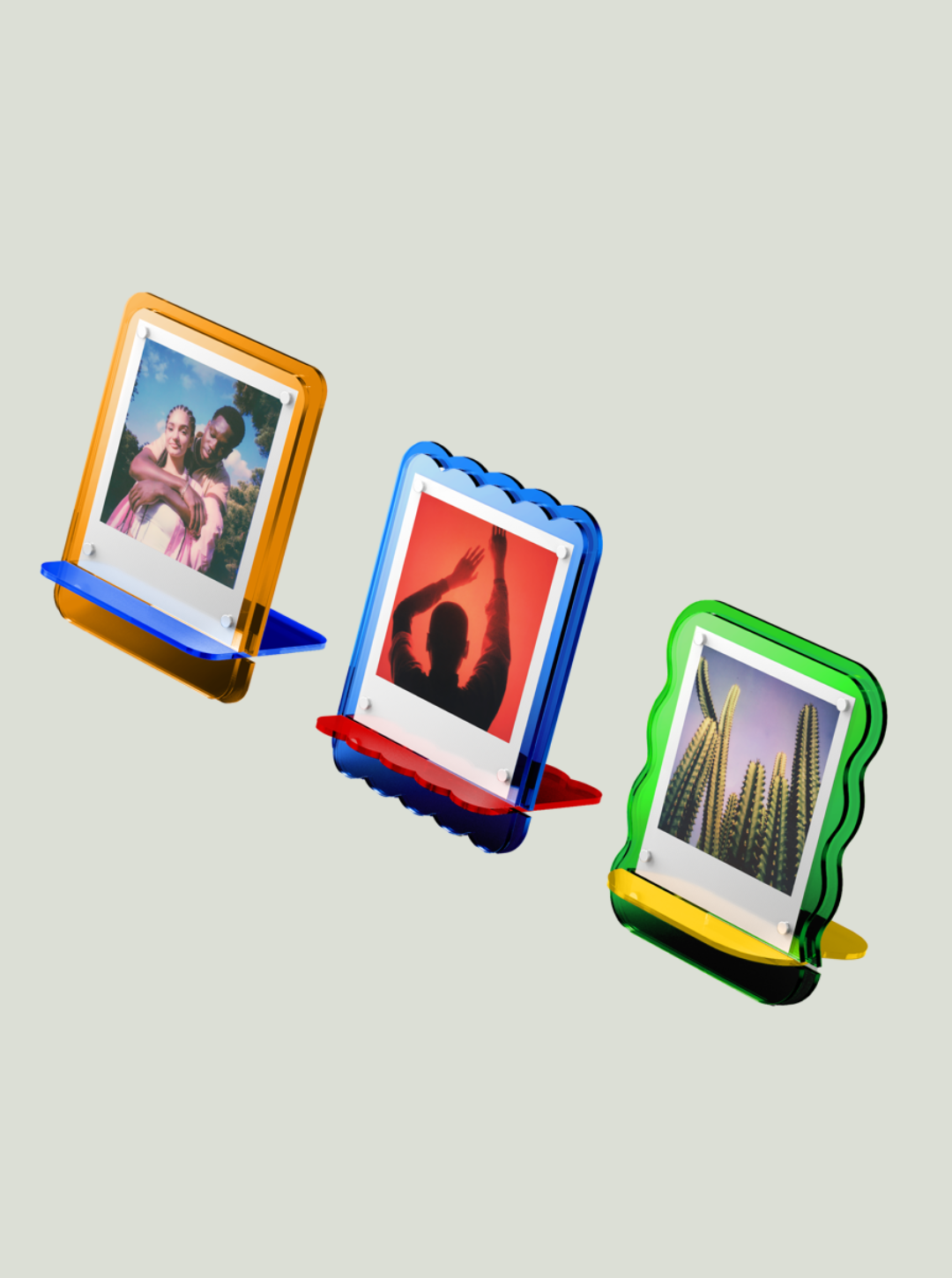 Ramka akrylowa Coloured Acrylic Photo Frames 3 Pack POLAROID