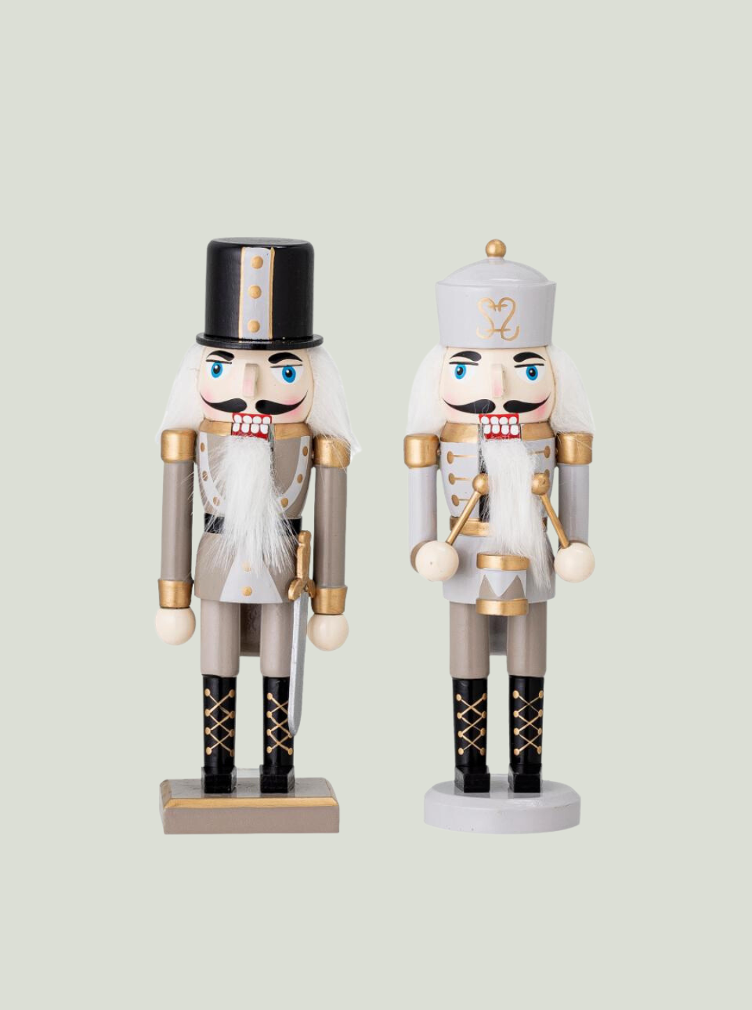 Dziadek do orzechów Darren Deco Złoty Sosnowy Bloomingville 2 sztuki