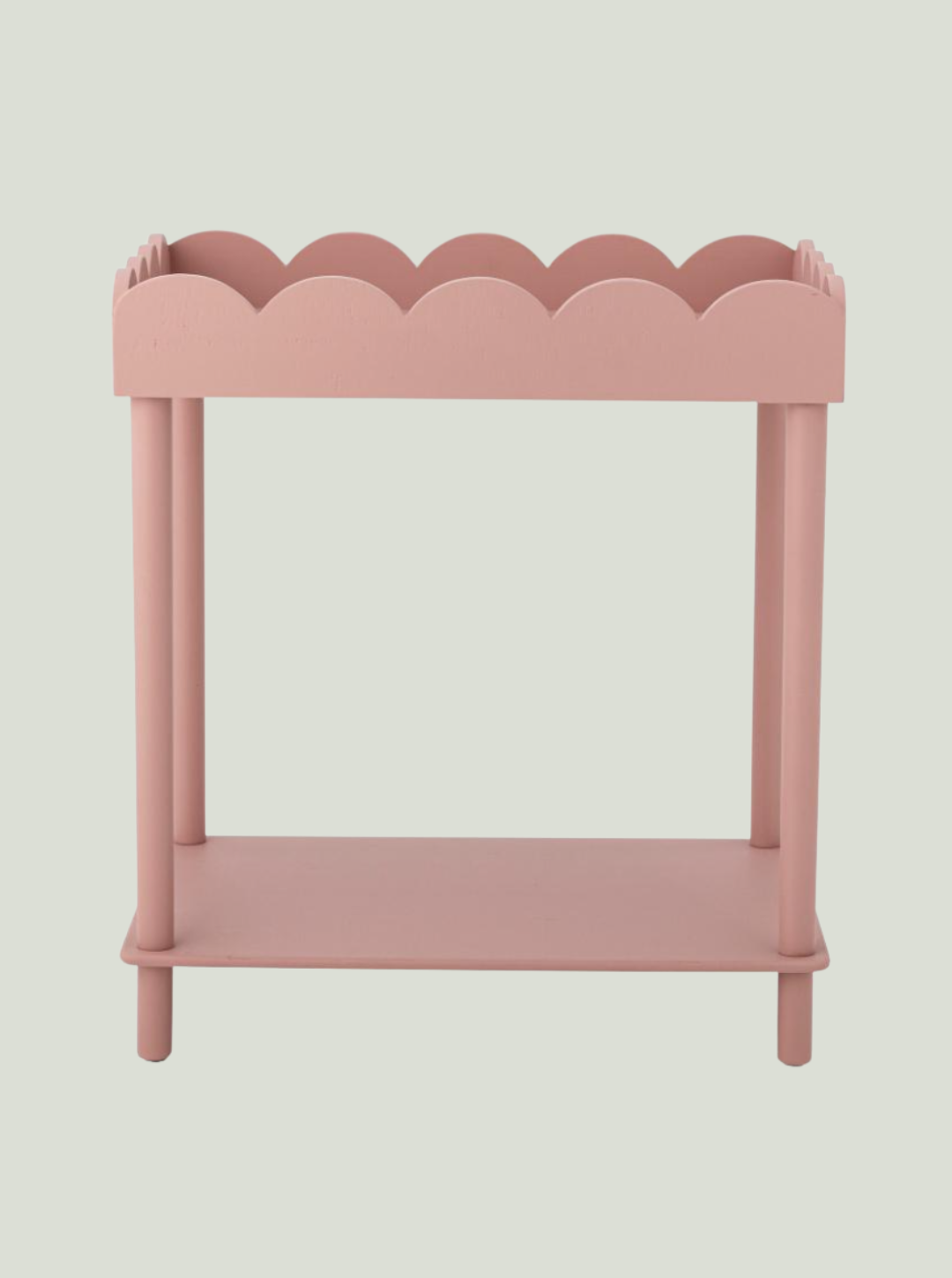 Stolik boczny Isola, różowy, sosnowy Bloomingville