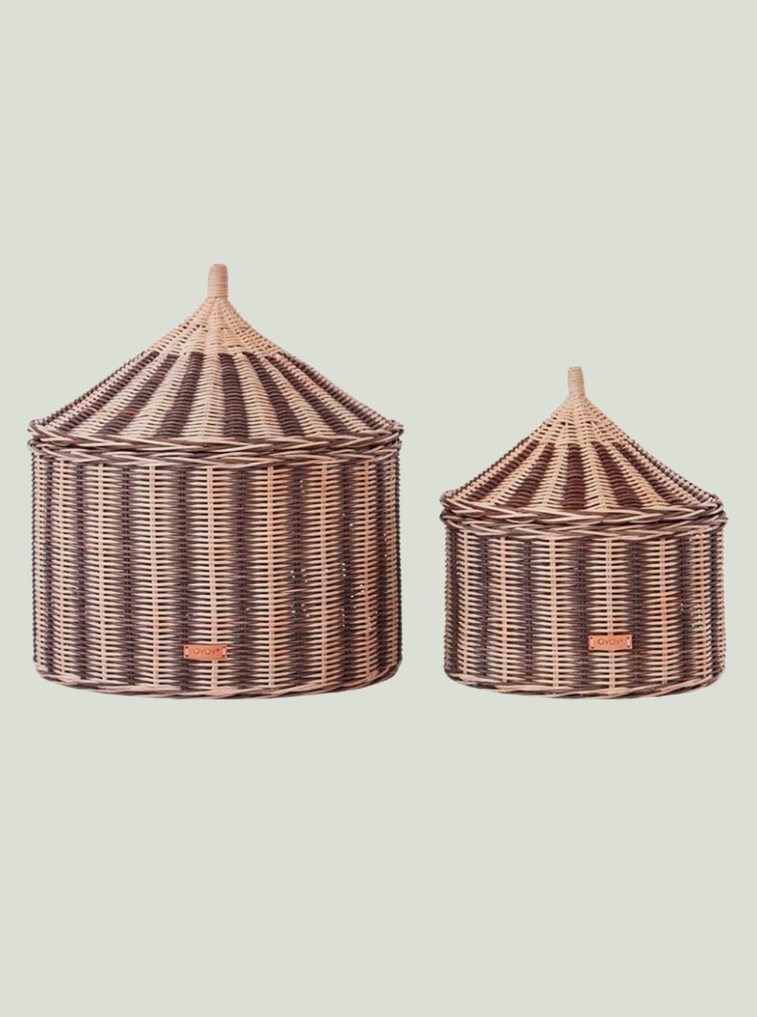 Kosz Circus Basket Nutmeg OYOY - Zestaw 2 sztuk