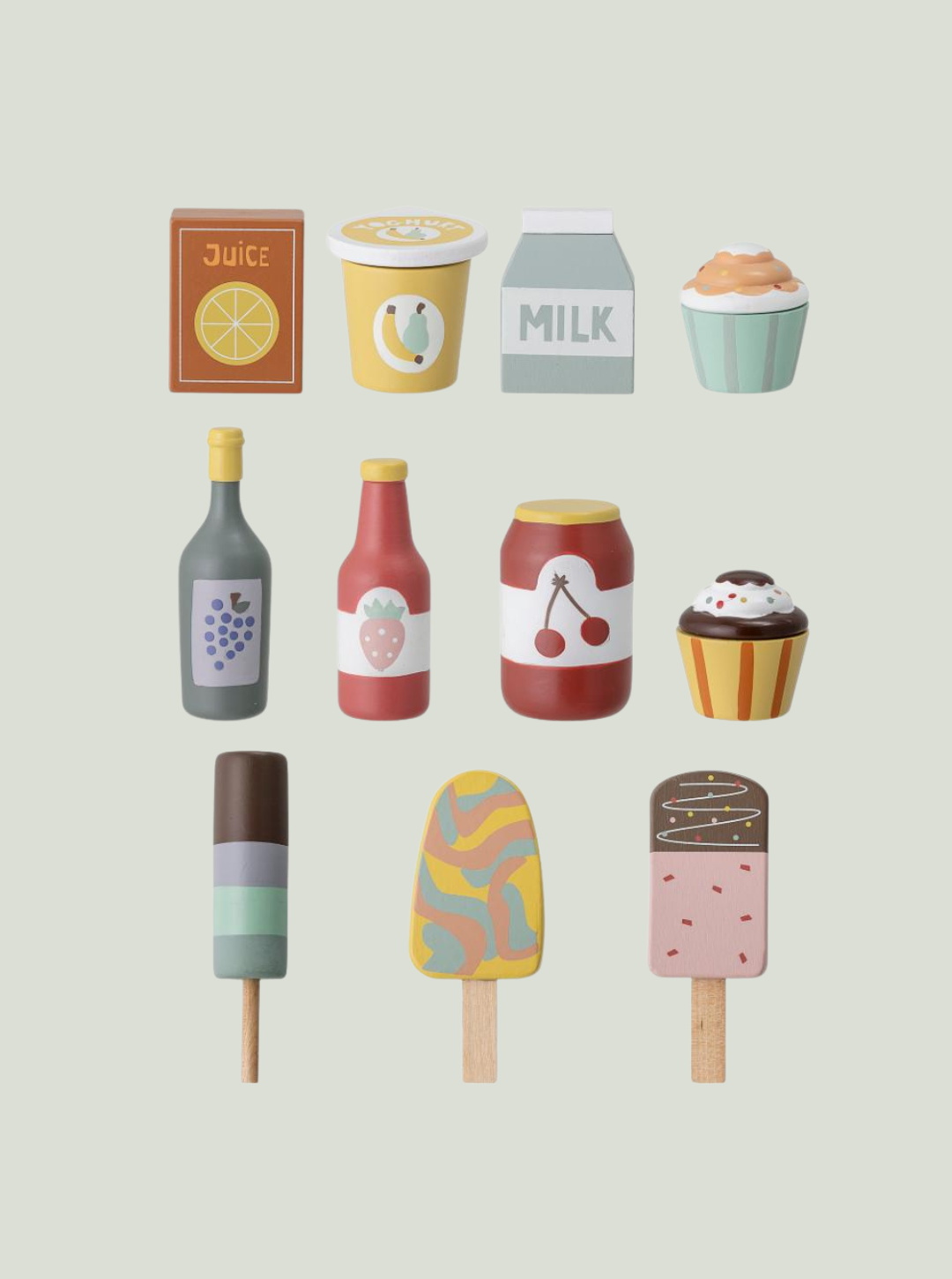 Zestaw do zabawy Yuliya, jedzenie, czerwony Bloomingville Mini