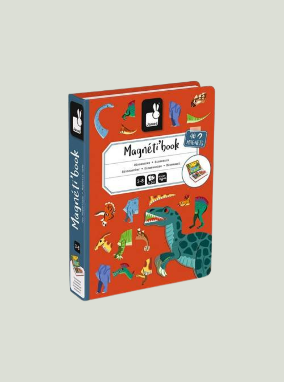 Magnetyczna układanka Dinozaury Magnetibook JANOD