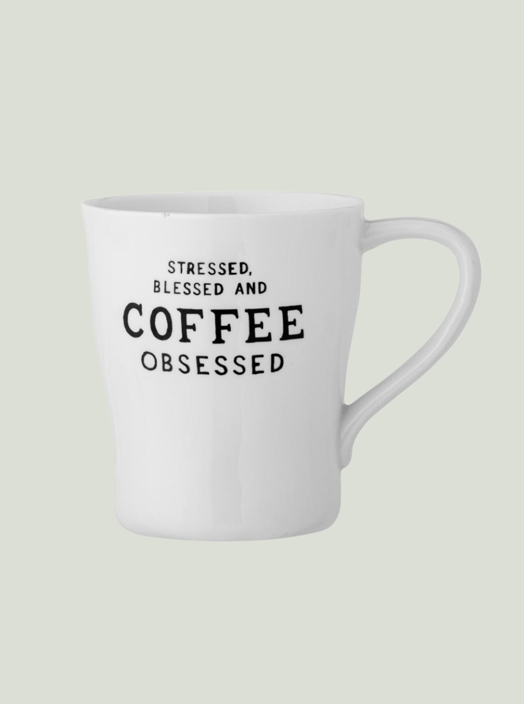 Kubek Wendy, biały, kamionkowy Bloomingville