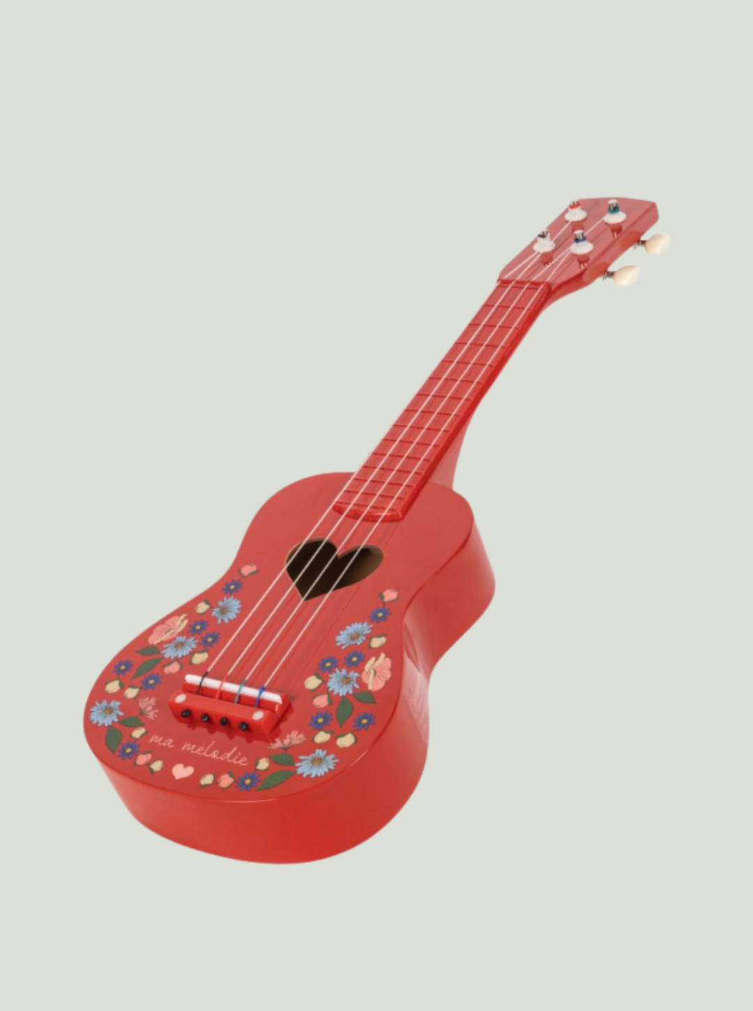 DREWNIANE UKULELE FLOWER GLOSSY FSC Konges Sløjd