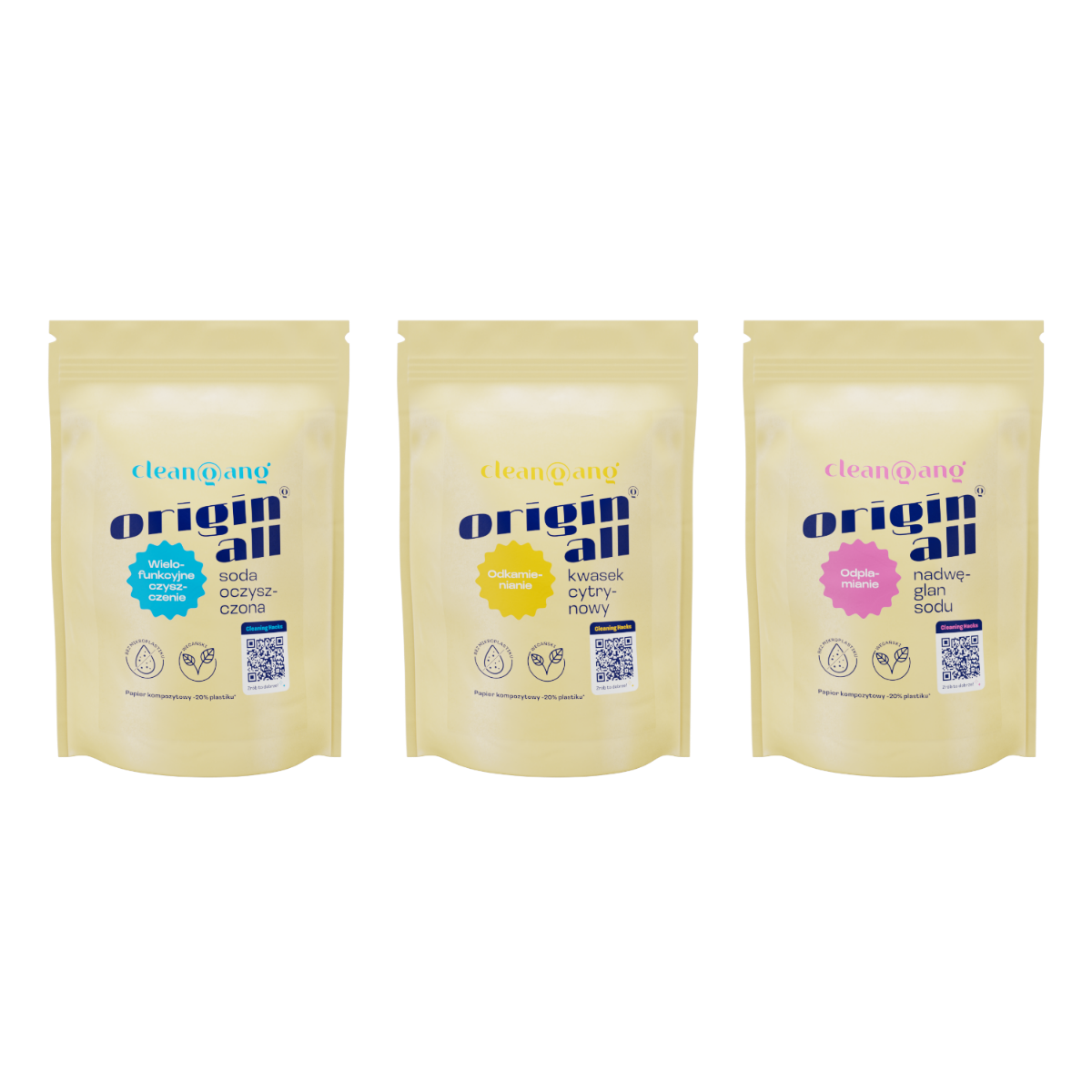 naturalne środki czyszczące - zestaw