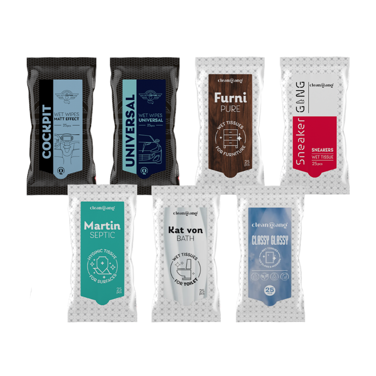 zestaw chusteczek do czyszczenia