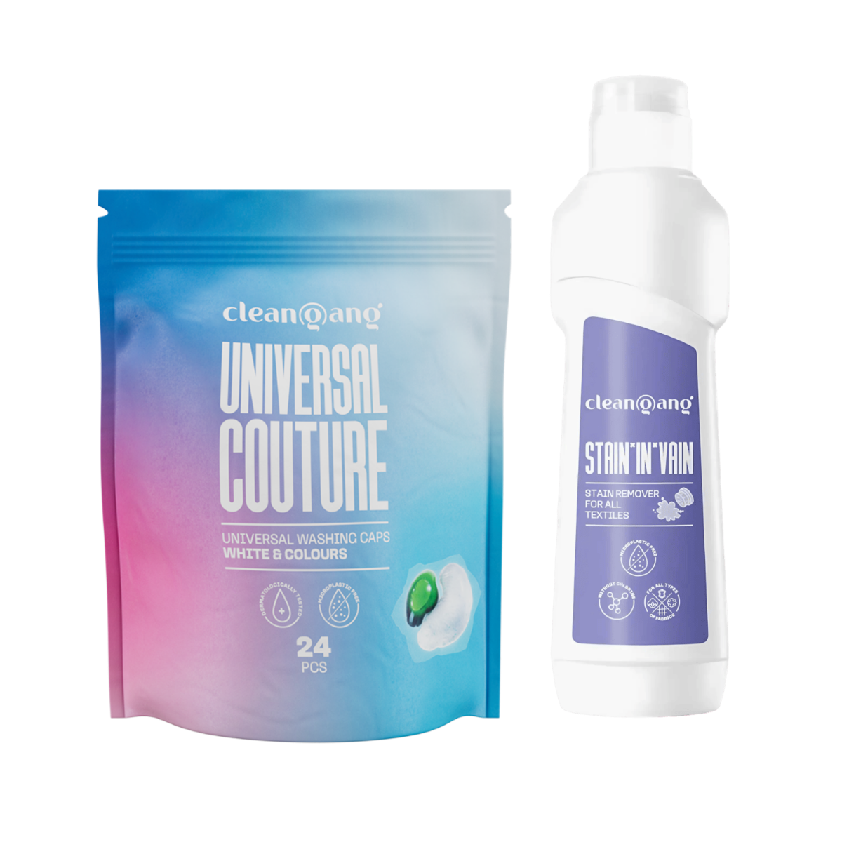 zestaw kapsułek do prania i odplamiacza
