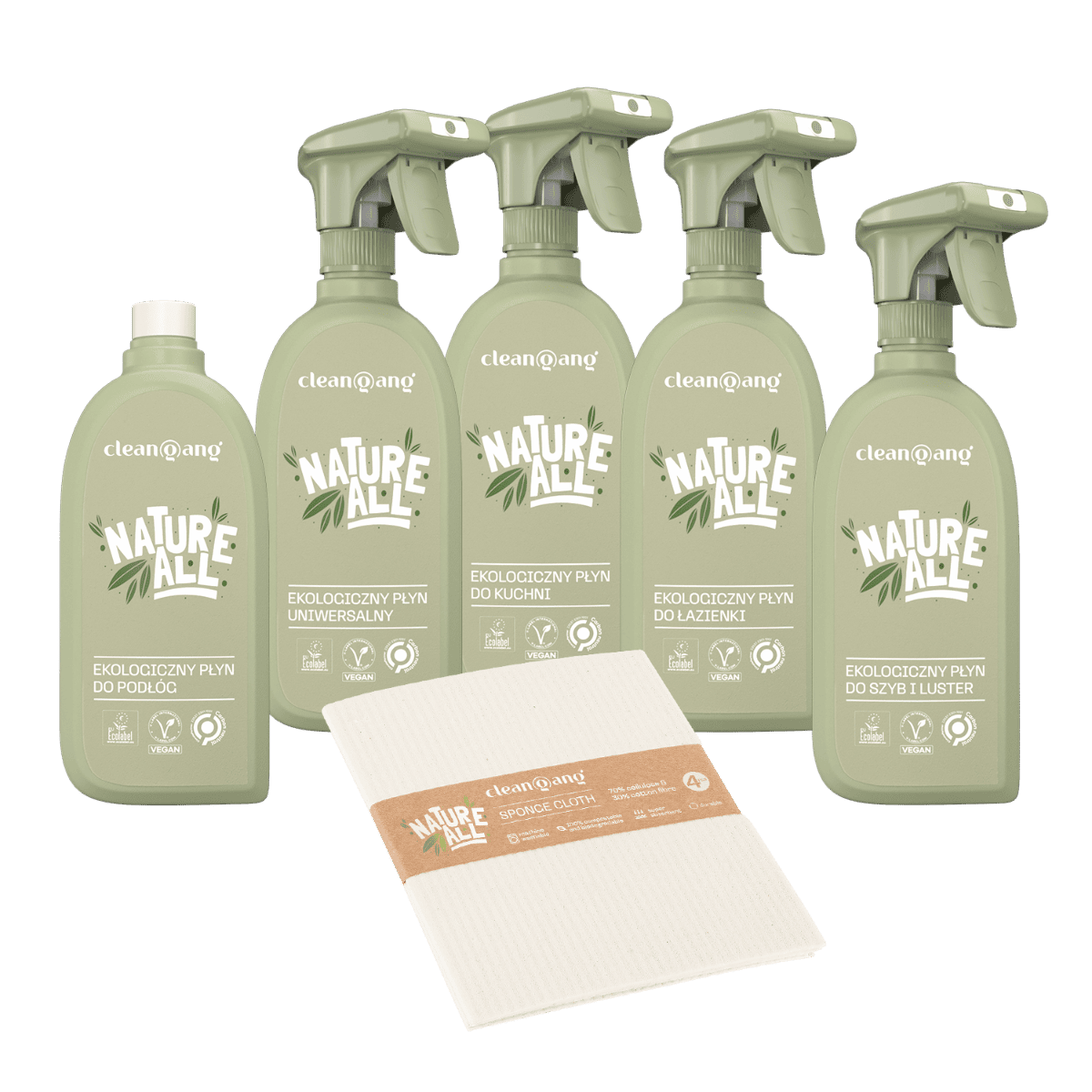 zestaw eko środków czyszczących