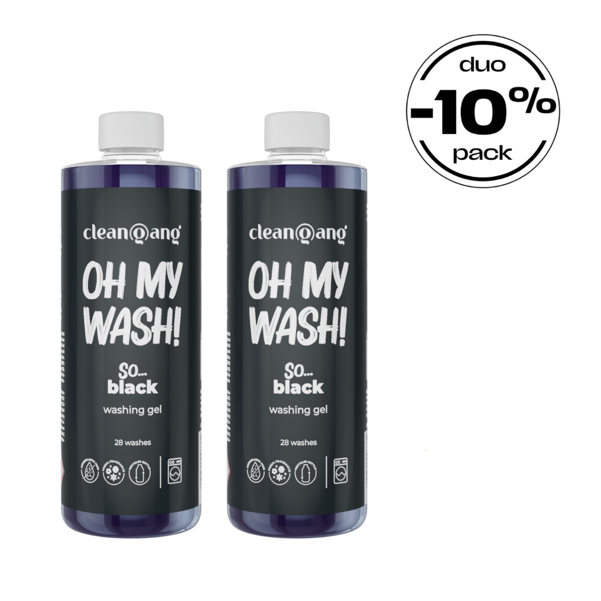 duo pack OH MY WASH! żel do prania czarnego