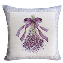 Poszewka na poduszkę BUKIET LAWENDA 40x40cm Chenille