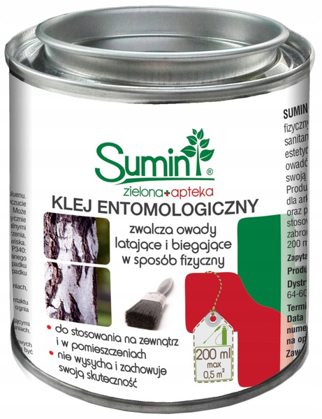 Klej entomologiczny na owady latające i biegające 200ml Sumin NR