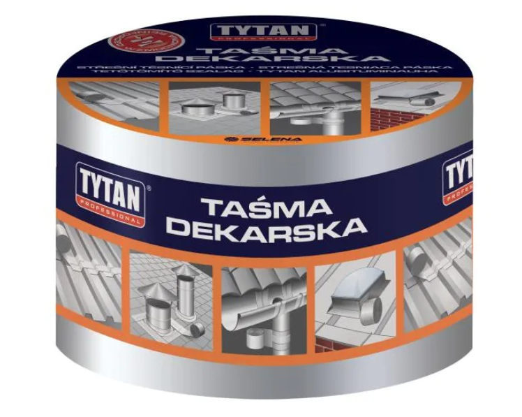 Taśma dekarska TYTAN 15cm/10m aluminium