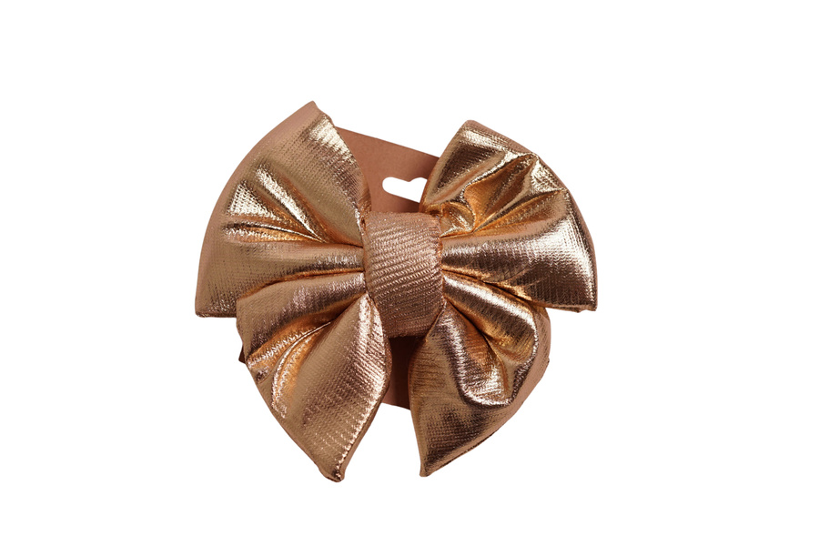 Kokarda dekoracyjna złota gruba 15x18 cm