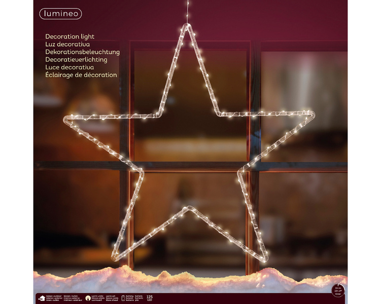 Gwiazda LED 58cm ciepły biały