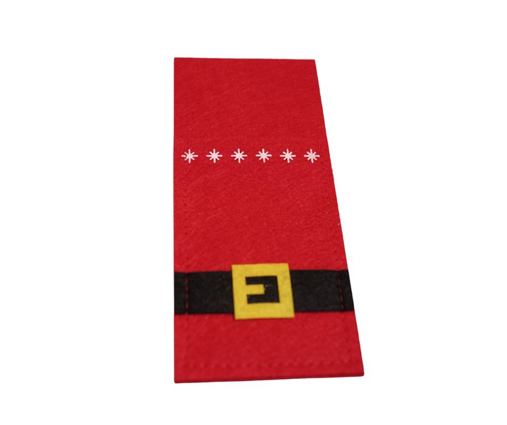 Kieszonka na sztućce czerwona 22,5x10 cm