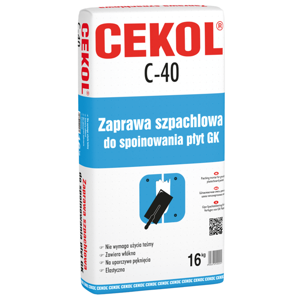 Masa szpachlowa CEKOL-C40 16 kg