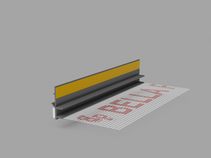 Listwa przyokienna z siatką APU 2,5m Antracyt