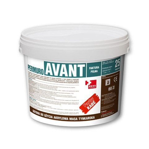 Tynk akrylowy Kabe Permuro Avant 1,5mm 25kg Biały