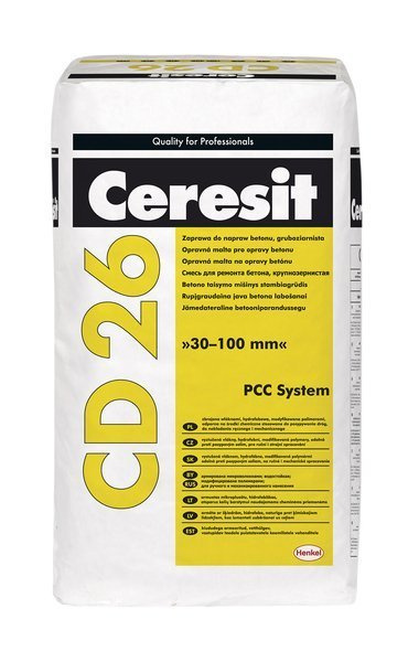 Szpachlówka naprawa betonu od 30 do100mm Ceresit