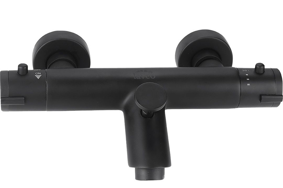 Bateria wannowa termostatyczna czarna TERMICO