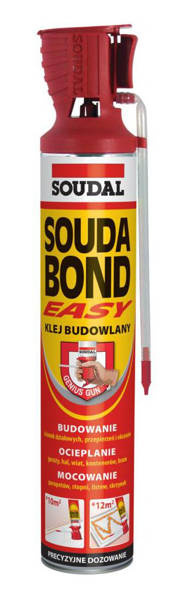 Klej poliuretanowy budowlany Easy 750ml Soudal
